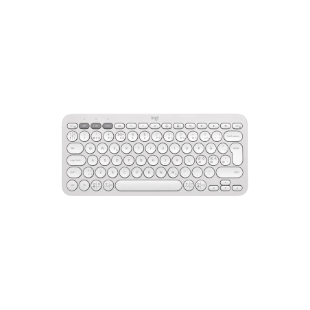 LOGITECH Pebble Keys 2 K380s Keyboard wireless Bluetooth LE QWERTY Nordic Danish/Finnish/Norwegian/Swedish tonal white (PAN)
