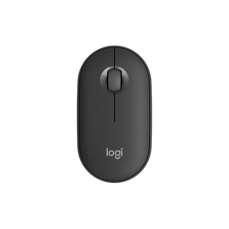 LOGITECH Pebble Mouse 2 M350s Mouse optical 3 buttons wireless Bluetooth 5.2 LE tonal graphite