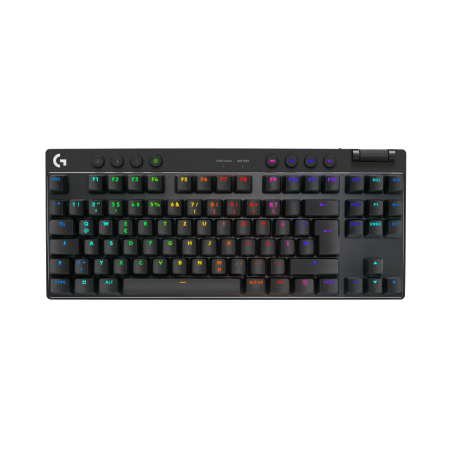 LOGITECH G PRO X TKL LIGHTSPEED Gaming Keyboard - BLACK - (DE) - 2.4GHZ/BT - N/A - CENTRAL-419 - TACTILE