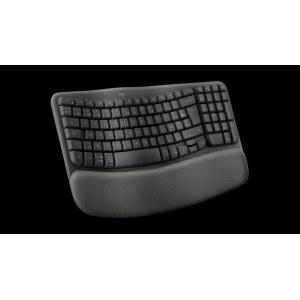 LOGITECH Wave Keys wireless ergonomic keyboard - GRAPHITE - (NLB) - 2.4GHZ/BT - N/A - CENTRAL-419 - UNIVERSAL