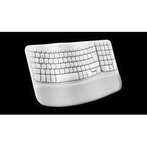 LOGITECH Wave Keys Keyboard with cushioned palm rest wireless Bluetooth LE QWERTY off-white (PAN)