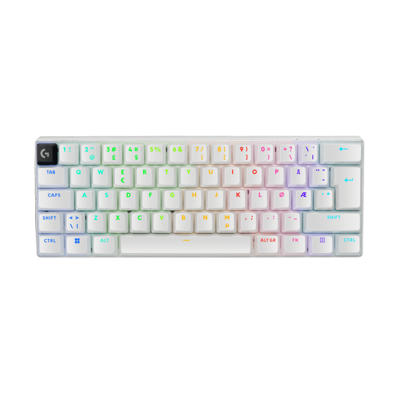 LOGITECH PRO X 60 LIGHTSPEED Wireless Gaming Keyboard Tactile - White - NORDIC-613 (PAN)