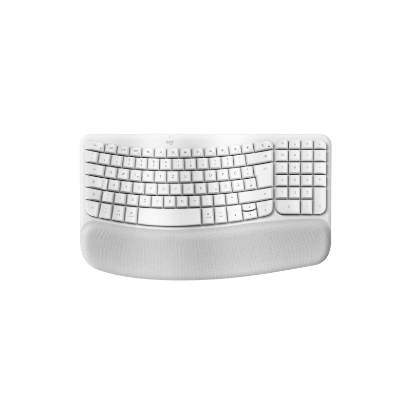 LOGITECH Wave Keys Wireless Ergonomic Keyboard - OFFWHITE - CENTRAL-419 (DE)