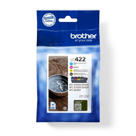 Brother LC422VAL cartouche d'encre 4 pièce(s) Original Noir | JDB-Info