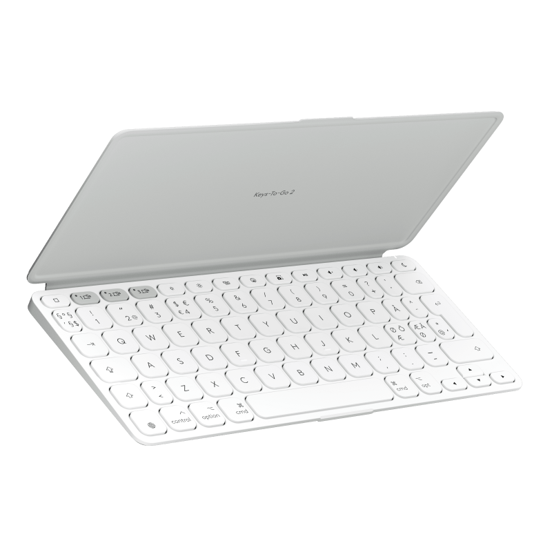 LOGITECH Keys-To-Go 2 - Pale Grey - NORDICS-517 (PAN)