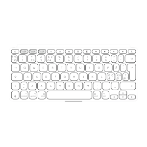 LOGITECH Keys-To-Go 2 - Pale Grey - NORDICS-517 (PAN)