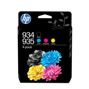 HP 935 4-Pack CMY(3)/934 Black Original Ink Cartridge Combo | JDB-Info