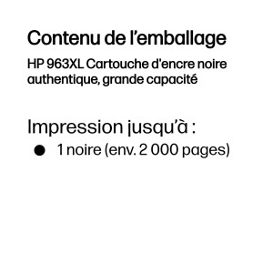 HP 963XL High Yield Black Original Ink Cartridge cartouche | JDB-Info