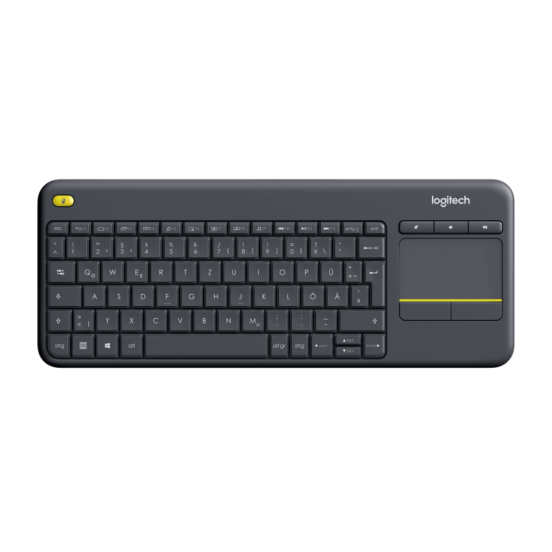 LOGITECH K400 Plus Wireless Touch Keyboard black (DE)
