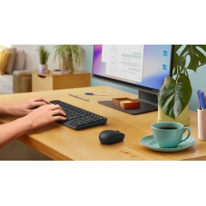 LOGITECH MK250 Wireless Keyboard and Mouse Graphite (US)