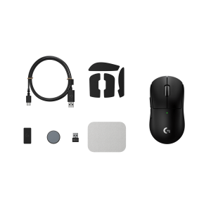LOGITECH PRO X SUPERLIGHT 2c compact wireless gaming mouse - BLACK