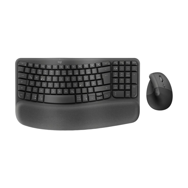 LOGITECH Wave Keys and Lift Combo - GRAPHITE - DEU