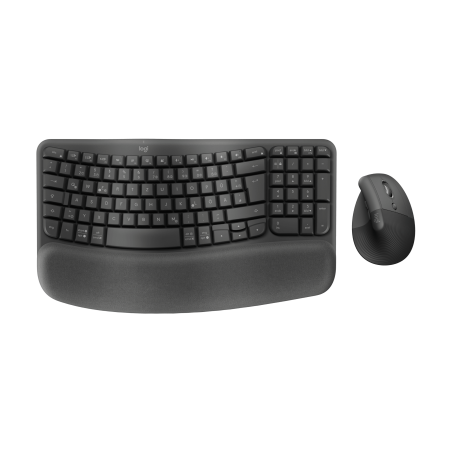 LOGITECH Wave Keys and Lift Combo - GRAPHITE - DEU