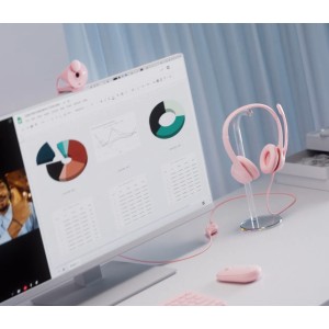 LOGITECH H390 HEADSET ROSE