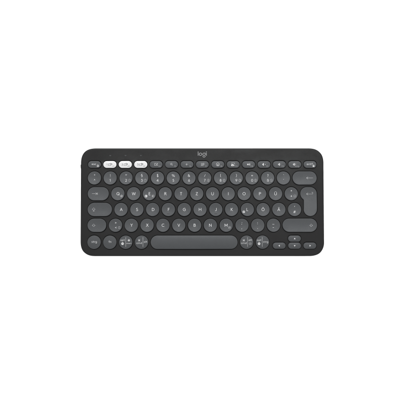 LOGITECH Pebble Keys 2 K380s - TONAL GRAPHITE - (DE) - BT - N/A - CENTRAL-419 - UNIVERSAL