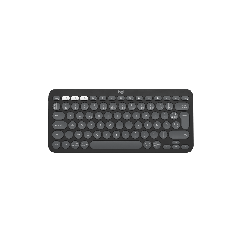 LOGITECH Pebble Keys 2 K380s - TONAL GRAPHITE - (FRA) - BT - N/A - CENTRAL-419 - UNIVERSAL