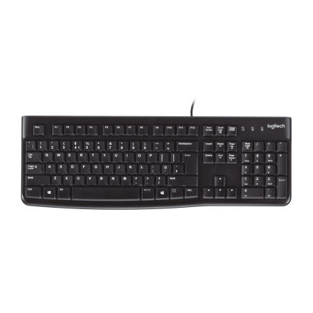 LOGITECH K120 Corded Keyboard black USB (CH)