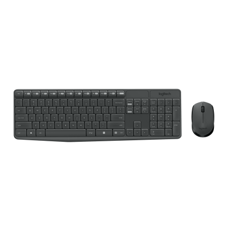 LOGITECH MK235 Wireless Keyboard and Mouse - GREY - HRV-SLV - INTNL