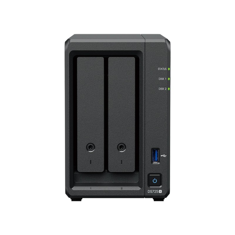 SYNOLOGY DS725+ 2-Bay Diskstation AMD Ryzen Embedded R1600 4Go DDR4 ECC SODIMM