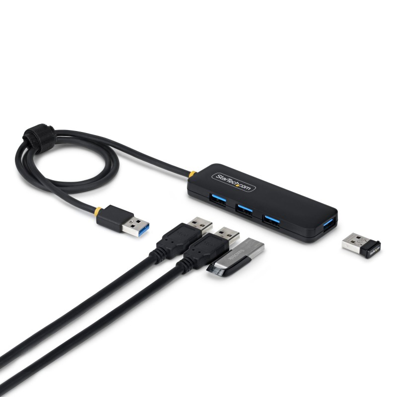 StarTech.com Hub USB-A à 4 Ports, SuperSpeed 5Gbps, Adaptat | JDB-Info
