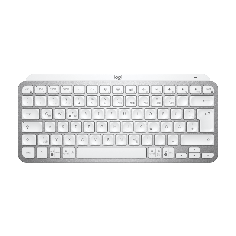 LOGITECH MX Keys Mini Minimalist Wireless Illuminated Keyboard - PALE GREY - CENTRAL (DE)
