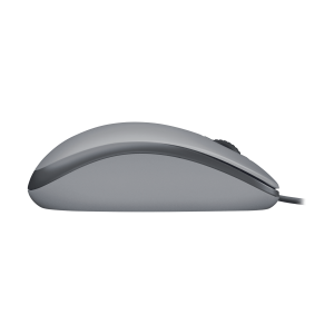 LOGITECH M110 Silent Mouse right and left-handed optical 3 buttons wired USB-A mid grey