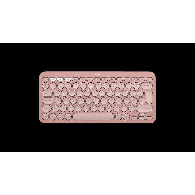 LOGITECH Pebble Keys 2 K380s - TONAL ROSE - (US) INTL - BT - N/A - INTNL-973 - UNIVERSAL