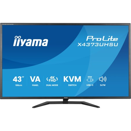 iiyama ProLite X4373UHSU-B2 écran plat de PC 108 cm (42.5") | JDB-Info