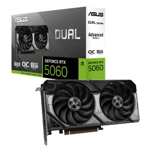ASUS Dual -RTX5060-O8G-A NVIDIA GeForce RTX 5060 8 Go GDDR7 | JDB-Info