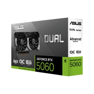 ASUS Dual -RTX5060-O8G-A NVIDIA GeForce RTX 5060 8 Go GDDR7 | JDB-Info