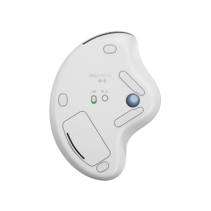 LOGITECH ERGO M575S Wireless Trackball - Off White + Blue Ball
