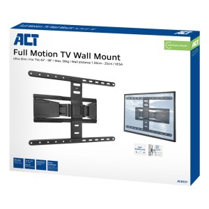 ACT AC8357 support pour téléviseur 2,29 m (90") Noir | JDB-Info