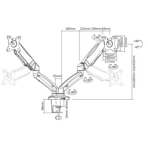 ACT AC8312 support d'écran plat pour bureau 81,3 cm (32") N | JDB-Info