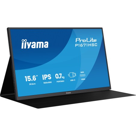 iiyama ProLite P1671HSC-B1 écran plat de PC 39,6 cm (15.6") | JDB-Info