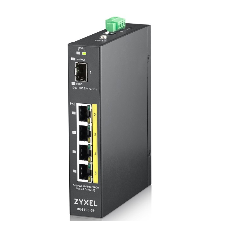 Zyxel RGS100-5P Non-géré L2 Gigabit Ethernet (10/100/1000) | JDB-Info