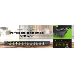 Zyxel GS1900-48-EU0102F commutateur réseau L2 Gigabit Ether | JDB-Info