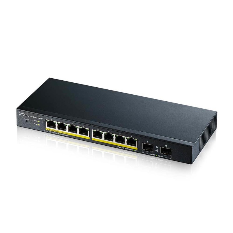 Zyxel GS1900-10HP Géré L2 Gigabit Ethernet (10/100/1000) Co | JDB-Info