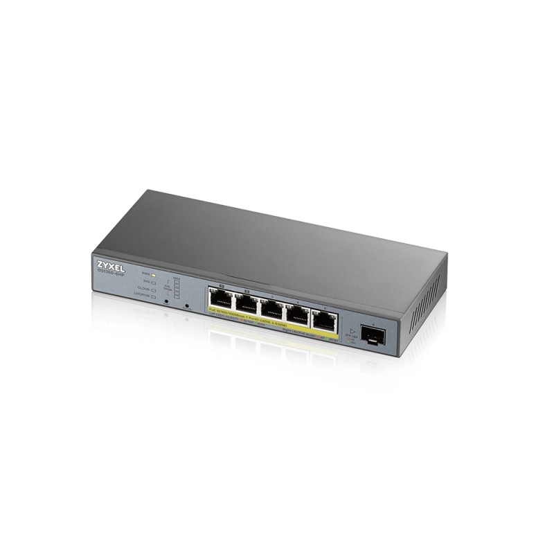 Zyxel GS1350-6HP-EU0101F commutateur réseau Géré L2 Gigabit | JDB-Info