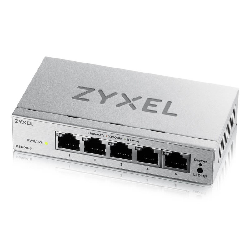 Zyxel GS1200-5V3 Géré L2 Gigabit Ethernet (10/100/1000) Bur | JDB-Info