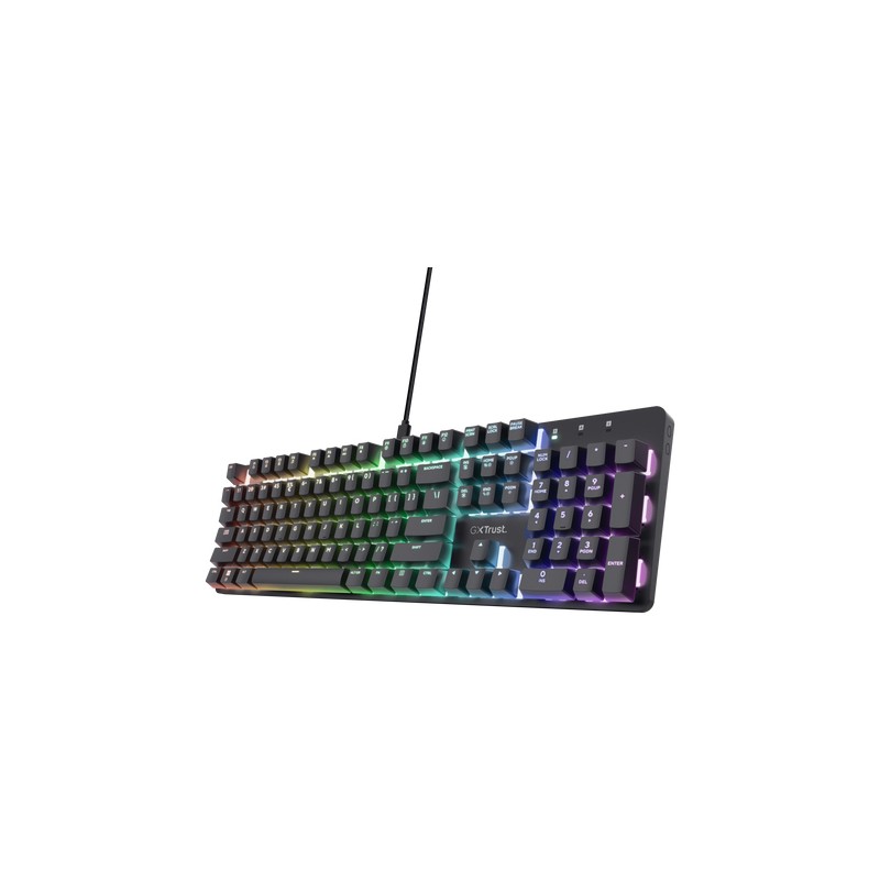 Trust GXT 871 Zora clavier Gaming USB QWERTY Anglais améric | JDB-Info