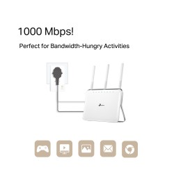 TP-Link TL-PA7017PKIT(FR) 1000 Mbit/s Ethernet/LAN Blanc 2 | JDB-Info