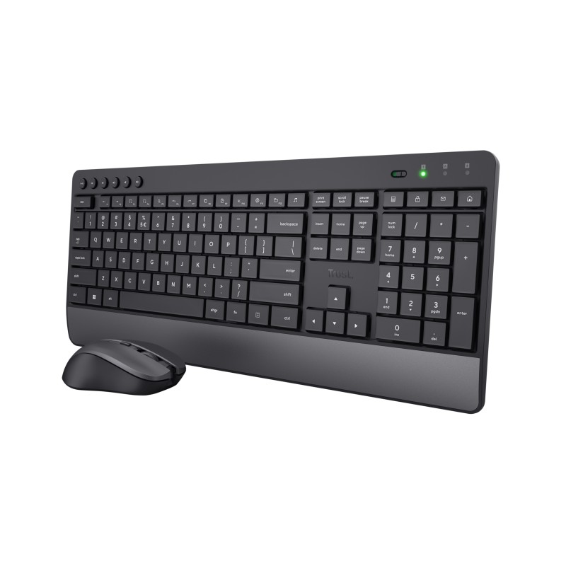 Trust Trezo clavier Souris incluse Bureau RF sans fil AZERT | JDB-Info
