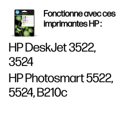 HP 364 pack de 4 cartouches d'encre noir/cyan/magenta/jaune | JDB-Info