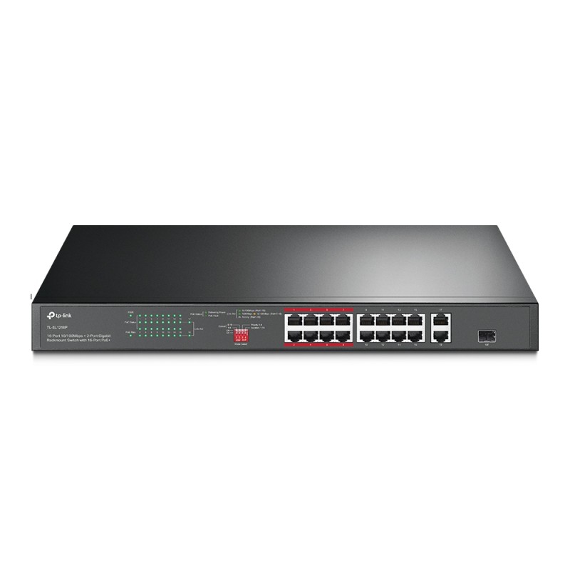 TP-Link TL-SL1218P commutateur réseau Non-géré Gigabit Ethe | JDB-Info