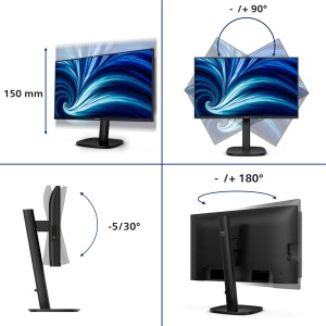 Philips 24B2U3601 écran plat de PC 60,5 cm (23.8") 2560 x 1 | JDB-Info