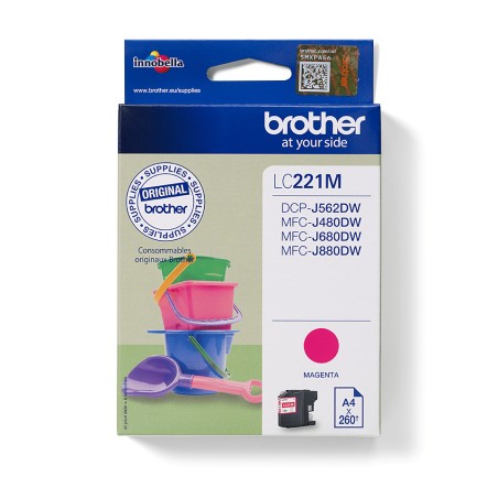 Brother LC221M cartouche d'encre 1 pièce(s) Original Magent | JDB-Info