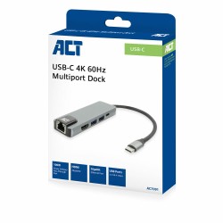 ACT Station d'accueil USB-C 4K pour 1 moniteur HDMI, Ethern | JDB-Info