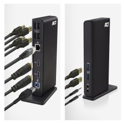 ACT Station d'accueil universelle USB-C ou USB-A, pour 2 mo | JDB-Info