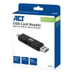 ACT AC6375 lecteur de carte mémoire USB 3.2 Gen 1 (3.1 Gen | JDB-Info
