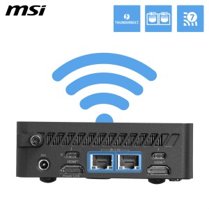 MSI Cubi NUC AI+ 3MG-005BEU USFF Noir 322 Intel SoC FCBGA25 | JDB-Info